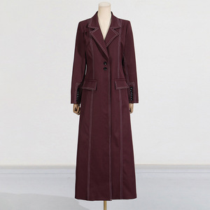 Vente en gros 2025 Blazers élégants solides marron pour femmes, manteau respirant à la palangre, veste abaya - Product Image 2