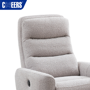 MANWAH CHEERS Modern <strong>Euro</strong> Fabric Upholstered Manual Recliner <strong>Chair</strong> Power Reclining Extendable Living Room Sofa Skin-friendly - Product Image 6