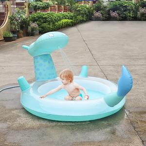 Production en usine PVC gonflable hippopotame arroseur piscine extérieure enfants jouer <span class=keywords><strong>fontaine</strong></span> d'eau avec boule océanique pour les enfants - Product Image 4
