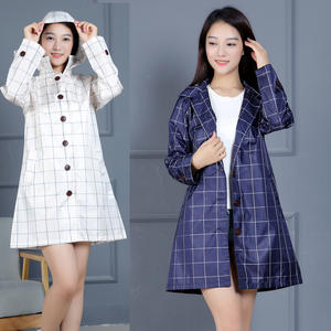 المرأة سيدة المشي لمسافات طويلة السفر في الهواء الطلق للماء مقنعين خفيفة الوزن ملابس المطر سترة معطف واق من المطر معطف واق من المطر - Product Image 3