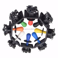 Pour la machine de grue d'arcade 8 couleurs manette de jeu d'arcade avec micro-interrupteurs 4 8 voies Style heureux bâton de combat