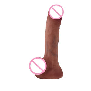 Großer <span class=keywords><strong>Penis</strong></span> mit Ölbeschichtung Bemalter Kopf Realistische Venen-Dildos für Frauen Sexspielzeug Saugnapf Erotikspielzeug - Product Image 1