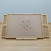 Table de puzzle pliable en bois de haute qualité, portable, 1500 pièces, surface en feutre antidérapante, avec 4 tiroirs