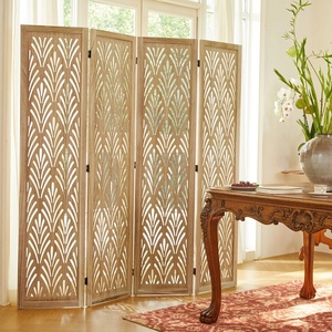 Paravents pliants <span class=keywords><strong>en</strong></span> <span class=keywords><strong>bois</strong></span> massif <span class=keywords><strong>naturel</strong></span>, très demandés, pour chambres et bureaux - Product Image 2