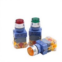 Interruptor de Botón de Encendido YIJIA LAY37-11DNZS, Autobloqueante, 1 Normalmente Abierto, 1 Normalmente Cerrado, 22 mm, Iluminado, Plástico, IP40