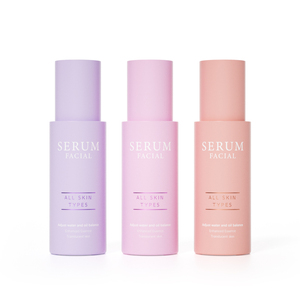 Chai Thủy Tinh <span class=keywords><strong>30Ml</strong></span> Cao Mỏng Màu Hồng Tím Chai Dầu Mặt Với Nút Ấn Đầu Nhỏ Giọt - Product Image 2