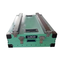 Jaula de Aluminio Apilable para Perros de Uso Comercial Resistente con Ruedas, Fácil de Plegar, para Tiendas de Mascotas, Canchas, Aeropuertos y Hoteles