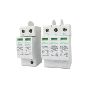 USFULL High Quality DC SPD PV Solar Arrestor 600V 1000V Surge Protector Device 20kA-40kA 2P 3P Lightning Protection System