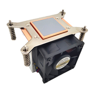 COOLSERVER CS-AM4-2U6C Radiateur de processeur actif pour serveur de bureau, ventilateur de contrôle de température, cuivre, refroidissement par air AM4, boîtier d'ordinateur