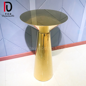 Ronda <span class=keywords><strong>de</strong></span> boda bar muebles <span class=keywords><strong>de</strong></span> espejo <span class=keywords><strong>de</strong></span> oro <span class=keywords><strong>base</strong></span> <span class=keywords><strong>de</strong></span> metal mesa <span class=keywords><strong>de</strong></span> cóctel - Product Image 1