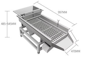 Máquina Separadora Vibratoria Lineal de Acero Inoxidable 304, Criba Vibratoria Lineal Rectangular Pequeña - Product Image 2