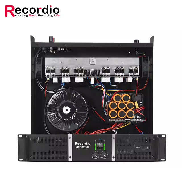GAP-MX2600 OEM Professional 2 Channel Power Amplifier 600 Watt Class H Sound Amplifier Suitable for Stage Wedding bar