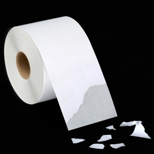 Etiqueta Adhesiva Frágil de Vinilo Personalizada Methdic Blanca/Negra con Diseño de Cáscara de Huevo Destructible - Product Image 5