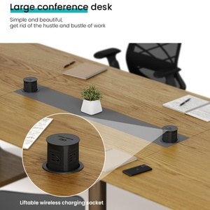 Luxury Modern Large Board Room Conference <b>Table</b> and Chairs Set 10-Person Meeting Room for Office for Company - Product Image 3