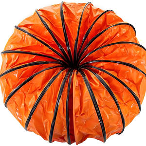 Ống dẫn <span class=keywords><strong>PVC</strong></span> màu cam linh hoạt, 10 inch-40 inch, cho ống dẫn quạt và các ứng dụng công nghiệp đường hầm - Product Image 5