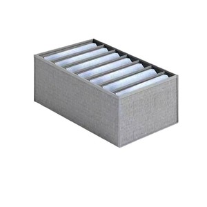 Caja organizadora de ropa, rectangular, compartimentada, apilable, para guardar pantalones, jeans y ropa interior en el armario. - Product Image 1