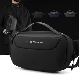 Bolso de Pecho para Hombre Wepower, de Nailon, Multifuncional, para Uso Diario, Verano 2023, Color Negro, Gris, Azul Oscuro, Sólido - Product Image 3