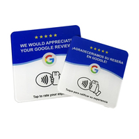 Individueller Logodruck 120MM NFC-Tag Social Media Acryl-Karte Google-Bewertung NFC PVC-Karte Original-Chip Kompatibel mit Allen Smartphones