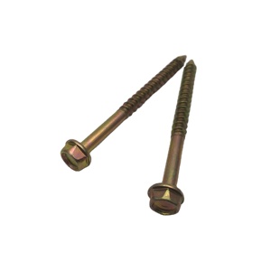Vis autotaraudeuses jaunes en acier au carbone zingué à tête hexagonale pour meubles en <span class=keywords><strong>bois</strong></span>, fixations anti-rouille pour l'<span class=keywords><strong>assemblage</strong></span> de meubles et de boiseries - Product Image 2
