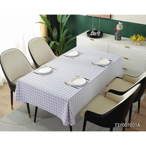 High quality Custom Print Design Size Table Cloth clear plastic pvc dining table cover protective covers