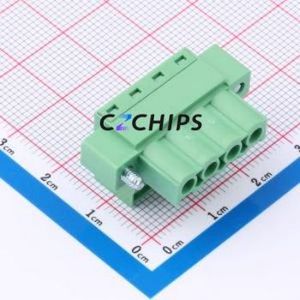 DB2EKM-5.0-4P-GN-S Plug-in Terminal Block P=5mm Connector Male Plug Screw Fixing 1x4P 5mm - Product Image 2