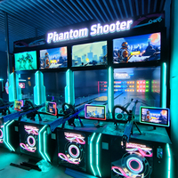 Yulong Sports C3 – Nouvelle machine de jeu d'arcade de tir à monnayeur en métal et laiton, simulateur de tir chinois/anglais pour 1 à 4 joueurs