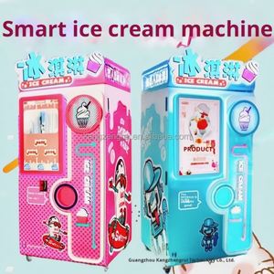 Distributeur automatique de crème glacée commercial entièrement automatique, avec scanner de code intelligent, libre-service, matériel multilingue, sans personnel, pour cornets de glace - Product Image 3