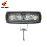 Luz LED Rectangular Universal de 9-32V CC, 12W, Alta Calidad, 800LM, Haz de Luz Amplio, Faros para Auto, LML-3202