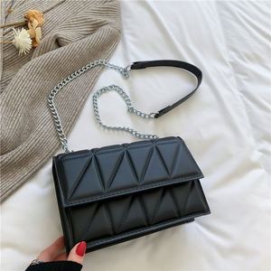 I-0361 New Fashion Women's Handbag Large Capacity <b>Crossbody</b> Shoulder <b>Bag</b> Lattice Pattern Designer Square <b>Bags</b> - Product Image 3