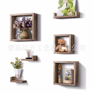 Dakai Solid Wood <b>Wall</b> <b>Mounted</b> Floating <b>Shelf</b> 1 Tier Multipurpose Storage Rack For Living Room Kitchen Bathroom - Product Image 2