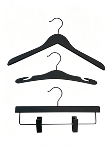 <span class=keywords><strong>Set</strong></span> di Appendiabiti in Legno Massello Nero per Armadio e <span class=keywords><strong>Bagno</strong></span>, per Abiti, Cappotti e Pantaloni, con Gancio Girevole a 360 Gradi e Finitura Opaca Antiscivolo - Product Image 3