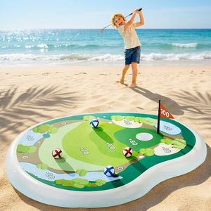 Giocattolo Gonfiabile da Golf Personalizzato per Piscina - Green Galleggiante con Palline Appiccicose per Bambini e Adulti, Regalo Estivo di Compleanno - Product Image 1