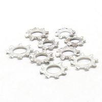Rondelle de blocage étoile Starlock en acier inoxydable 316 4mm à dents externes