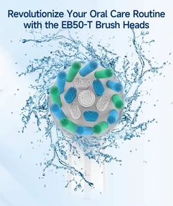 Premium Quality Bristles 360-Degree Sonic <b>Toothbrush</b> <b>Heads</b> 4-Pack for Adults Household Hotel - Product Image 2