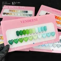 Ensemble de 10 couleurs, vernis à ongles gel haute saturation, couleur unie, sans TPO ni HEMA, vernis à ongles gel longue durée