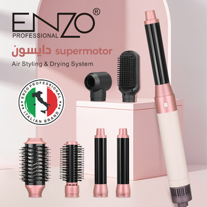 Spazzola ad Aria Calda Multifunzione <span class=keywords><strong>ENZO</strong></span> 6 in 1, Silenziosa, Magica per Arricciare e Lisciare i Capelli con Rotazione Automatica - Product Image 2