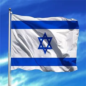 Bandiera personalizzata 3x5 piedi 100 poliestere bandiere impermeabili israele personalizzare bandiere di tutti i paesi