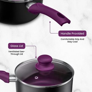 Ultra Nonstick Pots and Pans Set <strong>Induction</strong> Kitchen Cookware Sets 11pcs Aluminum Cooking Set with Frying Pans and <strong>Saucepan</strong> - Product Image 5