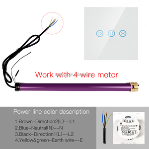 SLS 86mm WiFi sakelar tirai pintar untuk rol tirai/rana Panel sentuh kompatibel tirai Motor Alexa/aplikasi kehidupan pintar IP22 - Product Image 5