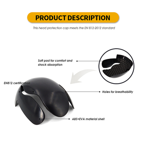 Casque de protection léger en ABS EVA certifié EN812 avec insert respirant pour la protection de la tête - Product Image 3