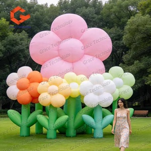 Modelo de Flor Inflable de Grado Comercial, Decoración de Flores Inflables Coloridas de Tulipán, Margarita y Rosa para Decoración de Parques Temáticos - Product Image 2