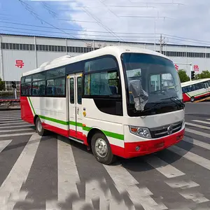 Gebruikte Sunlong City Cng Bus Bus School Automatische Voorste Motor Bussen Luxe 24 Zitplaatsen Passagier 100 Km/h Slk6720
