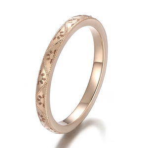<span class=keywords><strong>Bague</strong></span> en <span class=keywords><strong>or</strong></span> jaune 18 carats, 14 carats, 10 carats personnalisée, <span class=keywords><strong>bague</strong></span> simple, <span class=keywords><strong>bague</strong></span> de couple, bijoux fins, bagues pour cadeau de Noël, mariage, usage quotidien pour femmes - Product Image 2