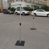 Nouveau Kit de Drapage de Fond de Scène Circulaire de Luxe Réglable pour Vente en Gros, avec Support de Drapage, Base Lestée et Housse de Console, en Promotion