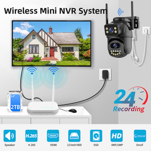 Système de vidéosurveillance sans fil ONVI 8CH H.265 9MP avec audio bidirectionnel, PTZ, WIFI, IP, zoom 8X, vision nocturne pour la sécurité domestique - Product Image 2