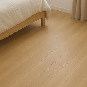 Échantillon Gratuit - Parquet Massif Lisse en Bois Dur Anti-Âge pour Chambre et Salon - Parquet Contrecollé en Chêne Blanc - Product Image 5