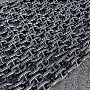 Chaîne d'ancrage marine offshore, chaîne à maillons peints en noir - Product Image 4