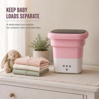 Mini-lave-linge pliable portable pour voyage, camping-car, dortoir, lave-linge pour sous-vêtements et chaussettes de bébé, vente en gros disponible