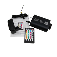 Bonne qualité Blue Tooth App Control 12W RGBW LED fibre optique étoile plafond fibre optique voiture lumière ambiante Kit