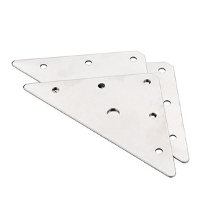 Stainless Steel Triangular Connector For Furniture Cabinet Table Chair Corner Bracket Durable Support Fixing Piece - Product Image 3